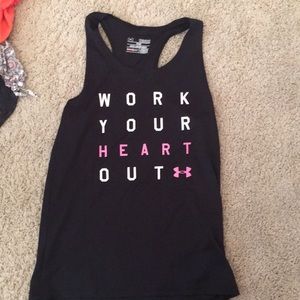 Black under armour tank top
